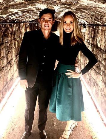 Erica Stoll with her spouse Rory at Ashford Castle in Ireland.